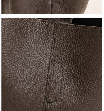 BORSA A SECCHIELLO IN VERA PELLE MADE IN ITALY