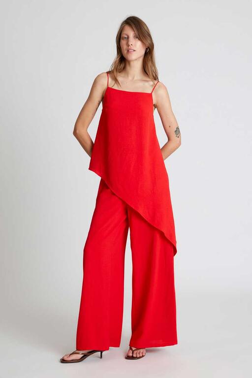 PANTALONE ROSSO ELEGANTE