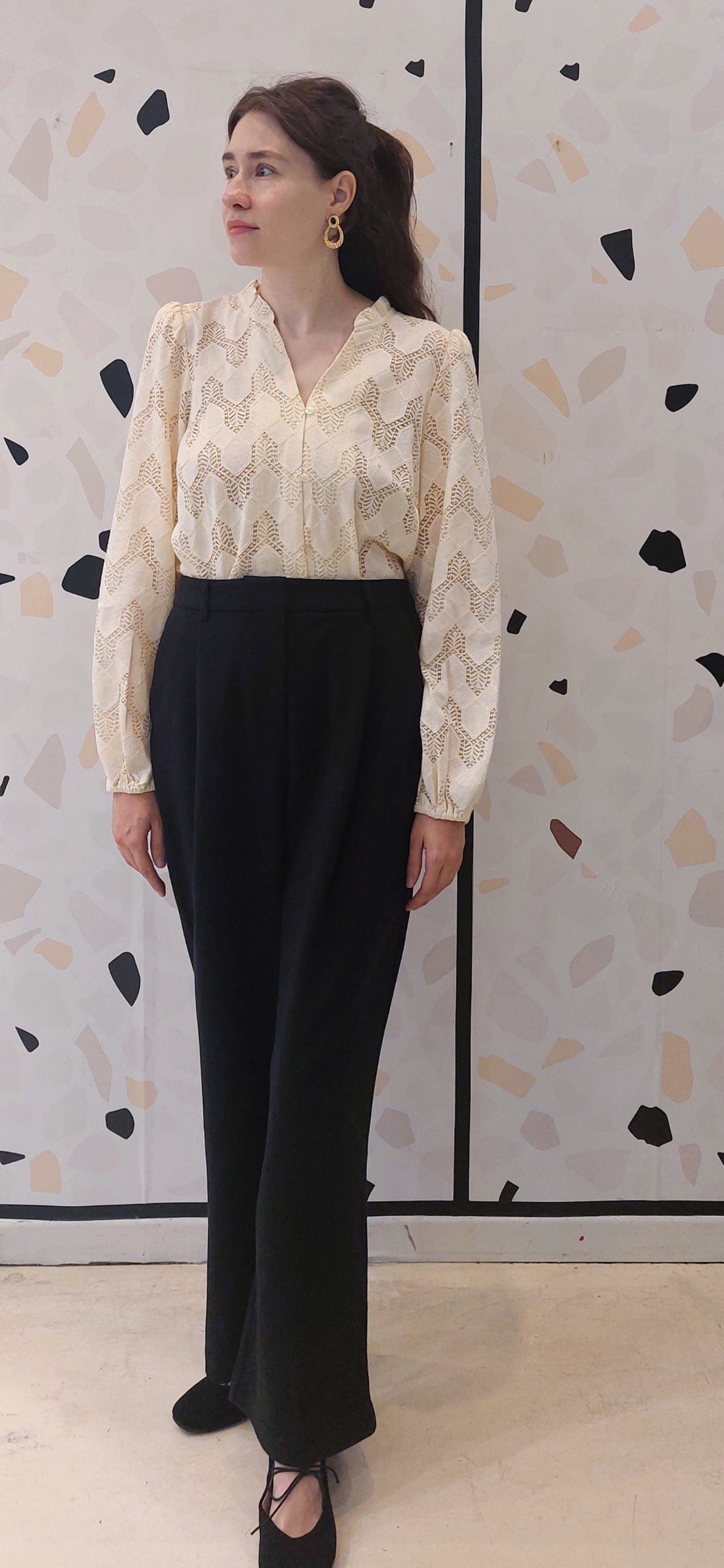 PANTALONE NERO ELEGANTE