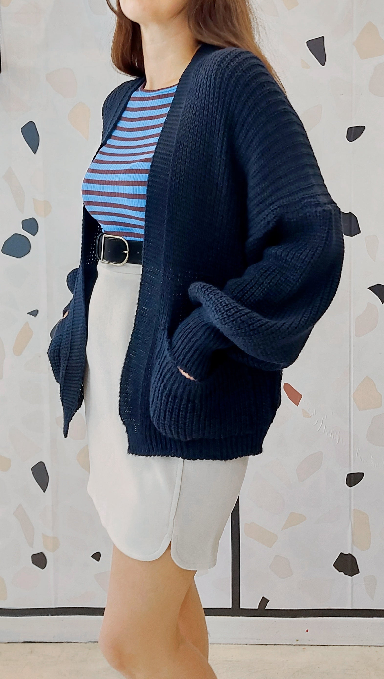 CARDIGAN BLU