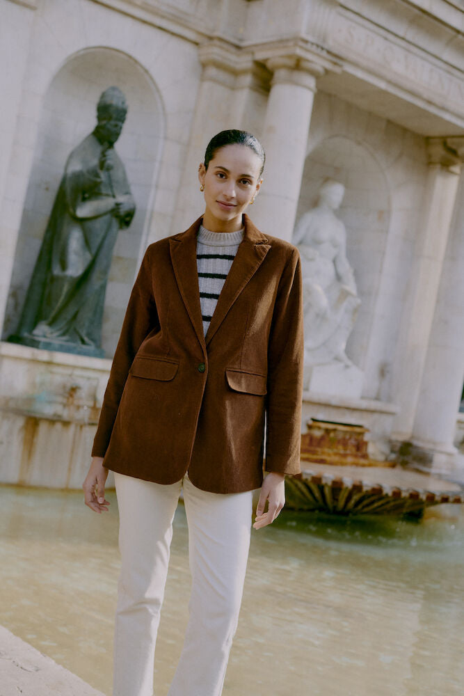 BLAZER IN COTONE
