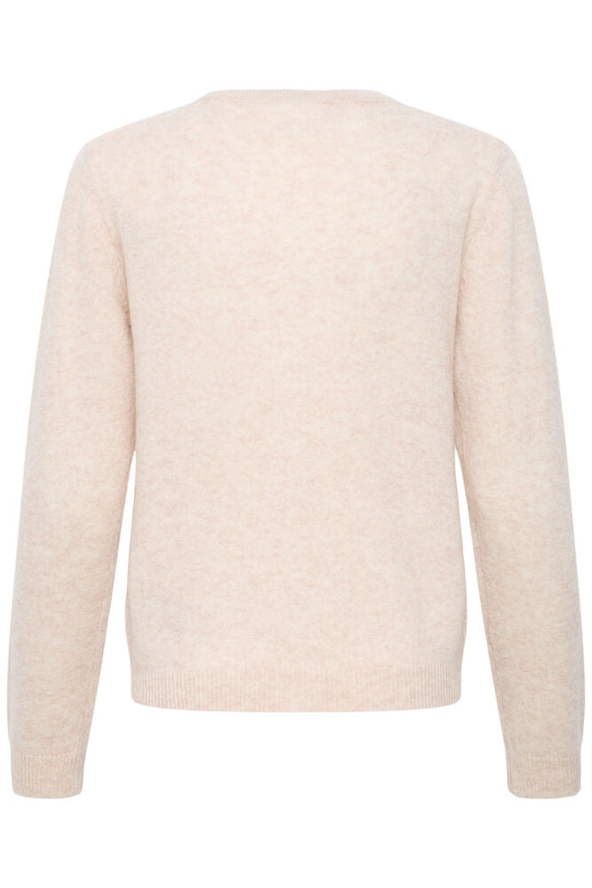 CARDIGAN IN LANA E CASHMERE NERO / CREMA