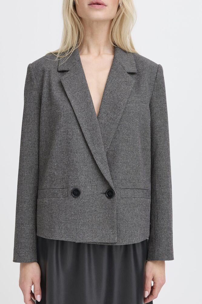 BLAZER CROP DOPPIO PETTO GRIGIO