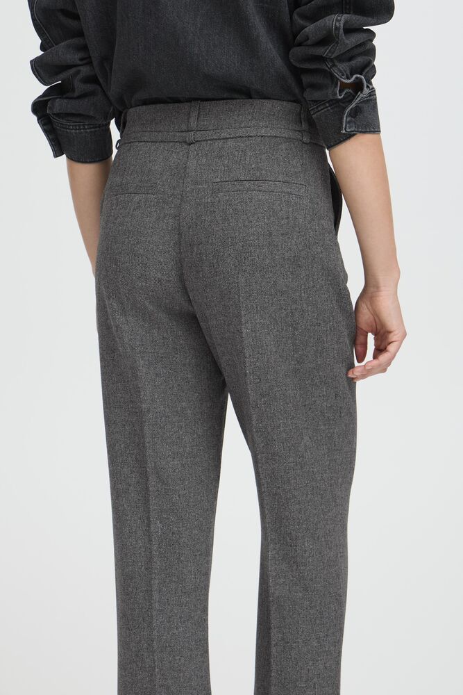 PANTALON GRIGI A VITA ALTA