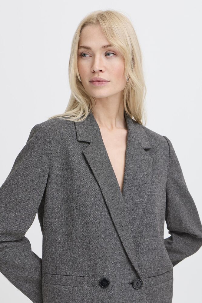 BLAZER CROP DOPPIO PETTO GRIGIO