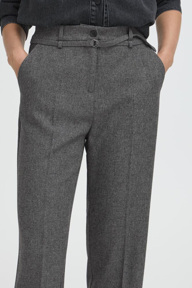 PANTALON GRIGI A VITA ALTA