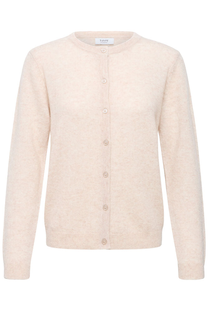 CARDIGAN IN LANA E CASHMERE NERO / CREMA