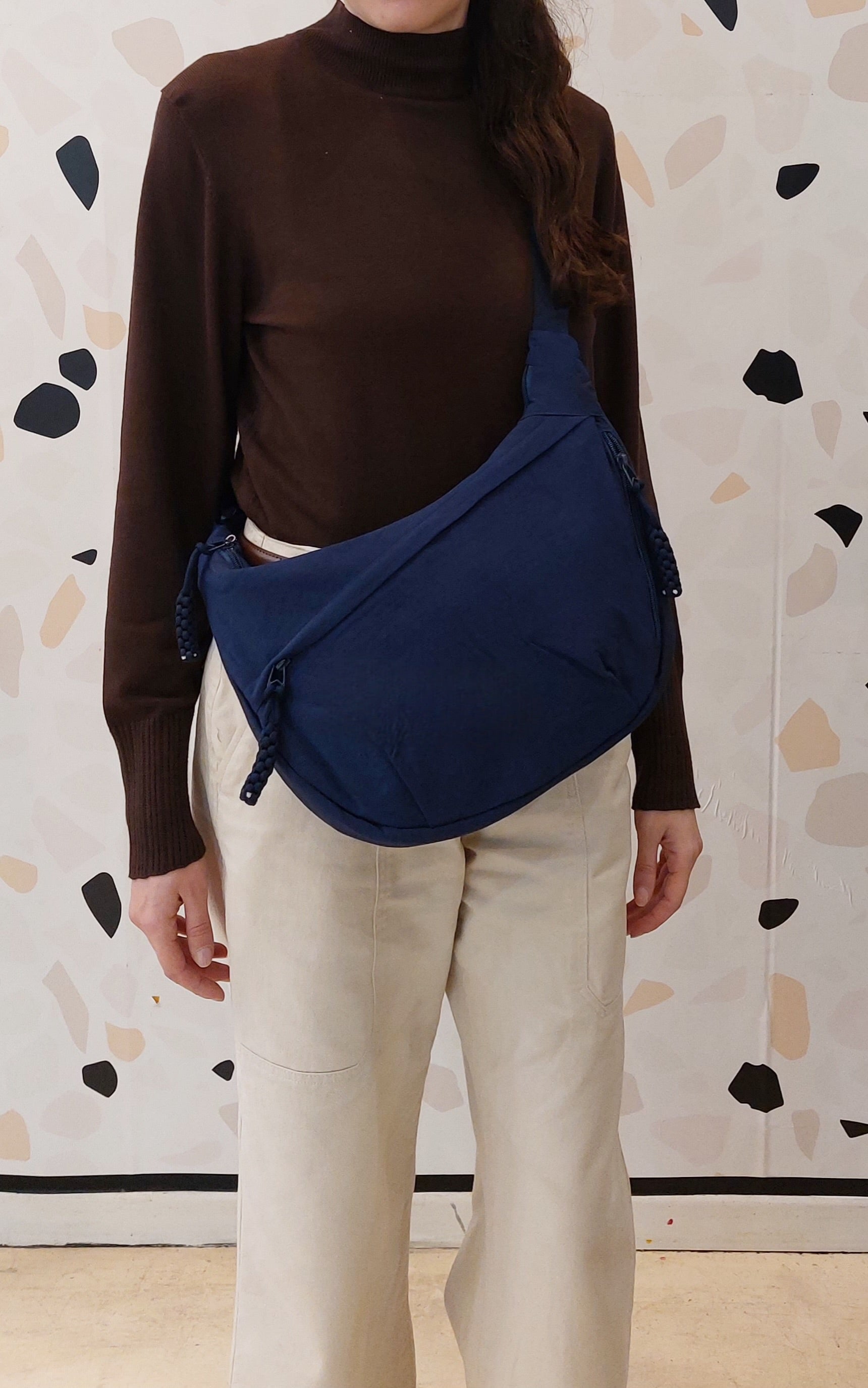 BORSA MARSUPIO BLU