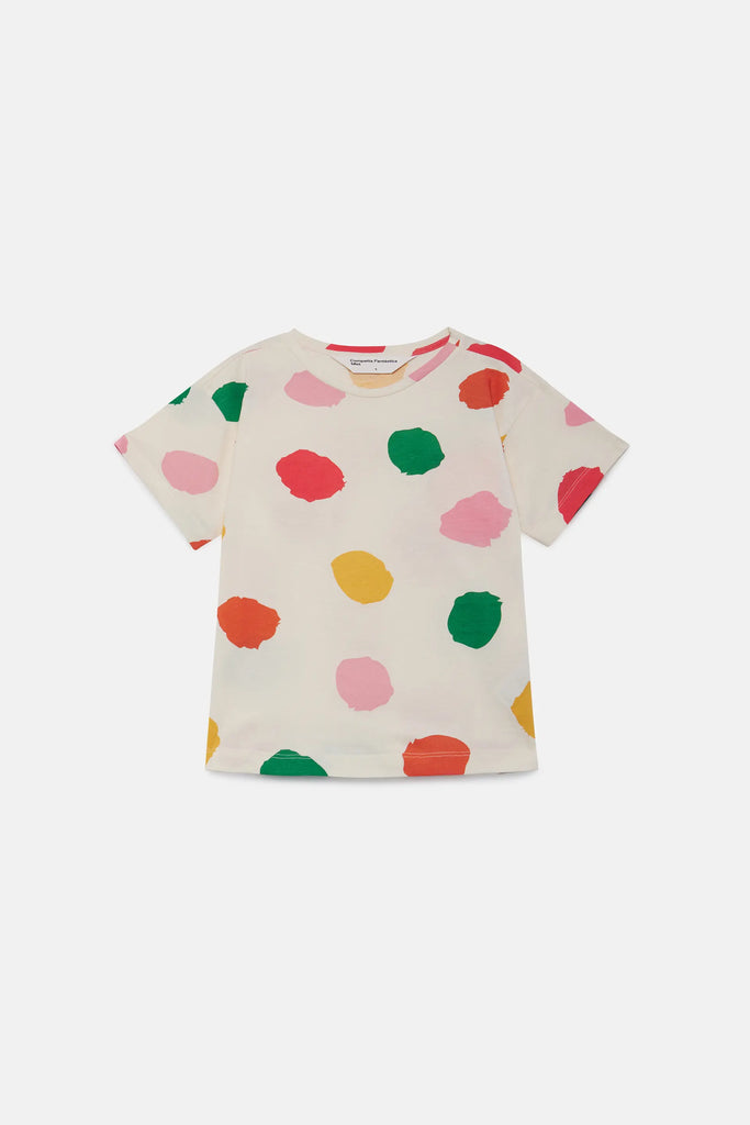 TSHIRT KIDS A POIS COLORATI