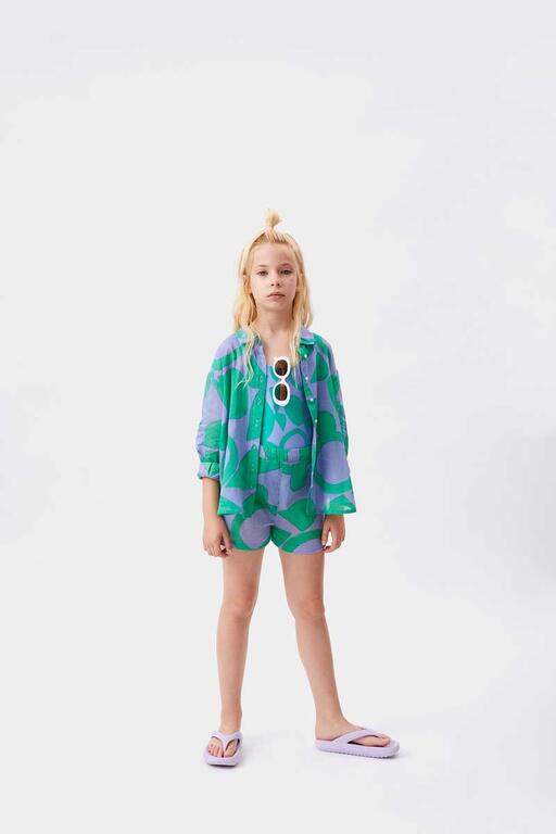 SHORTS DA BIMBA A FANTASIA GEOMETRICA