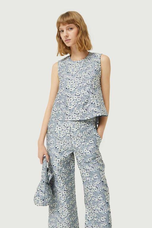 TOP JACQUARD A FIORI