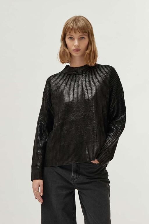 MAGLIONE SHINE NERO