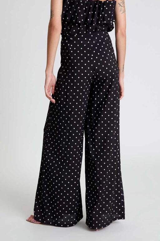 PANTALONE NERO CON MICROPOIS