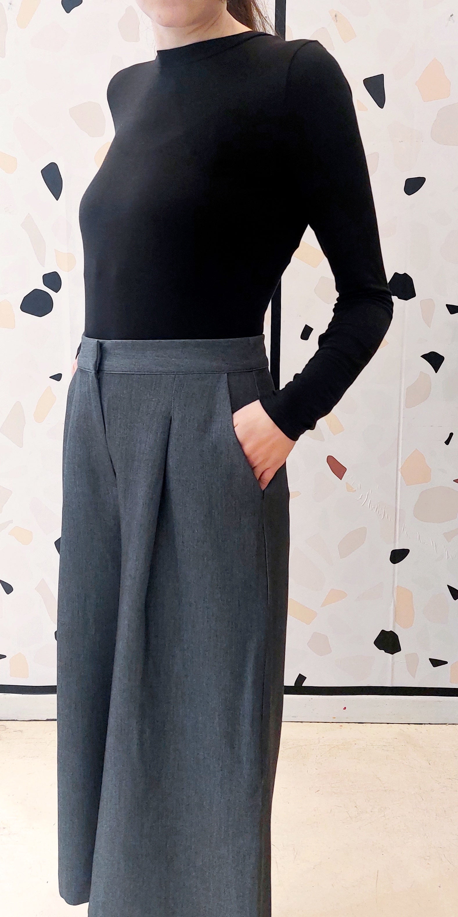 PANTALONE AMPIO GRIGIO