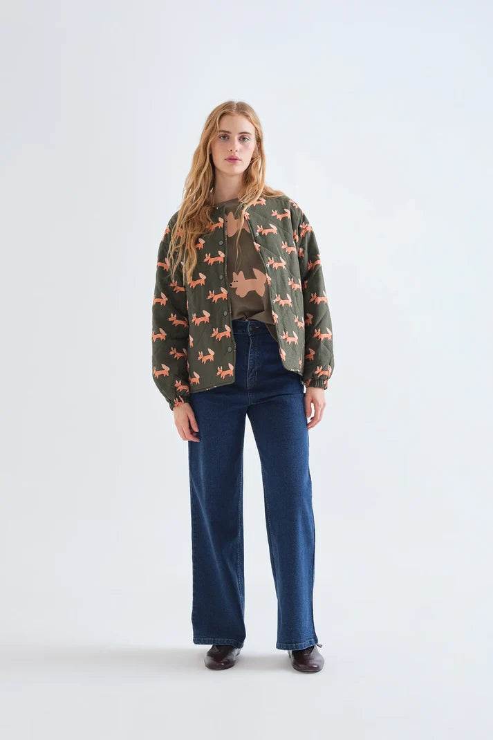 JEANS BLU SCURO A VITA ALTA CON TASCHE A CUORE