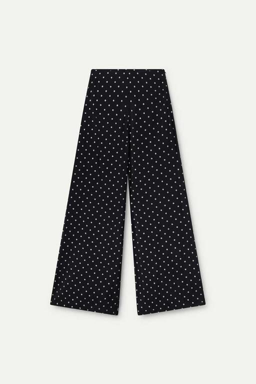 PANTALONE NERO CON MICROPOIS