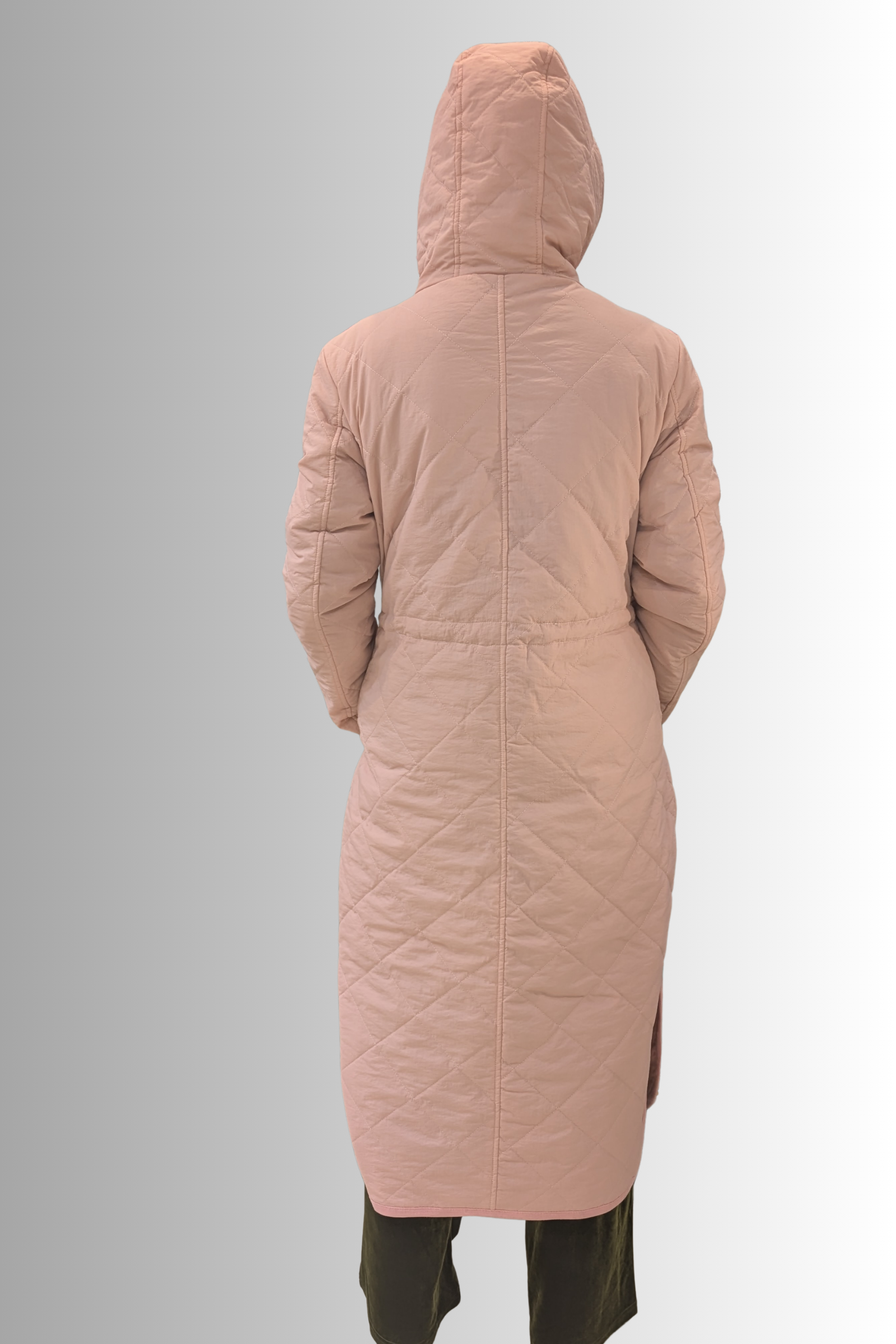 Cappotto trapuntato rosa con cappuccio – Compañía Fantástica