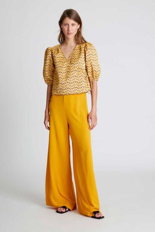 PANTALONE GIALLO ELEGANTE