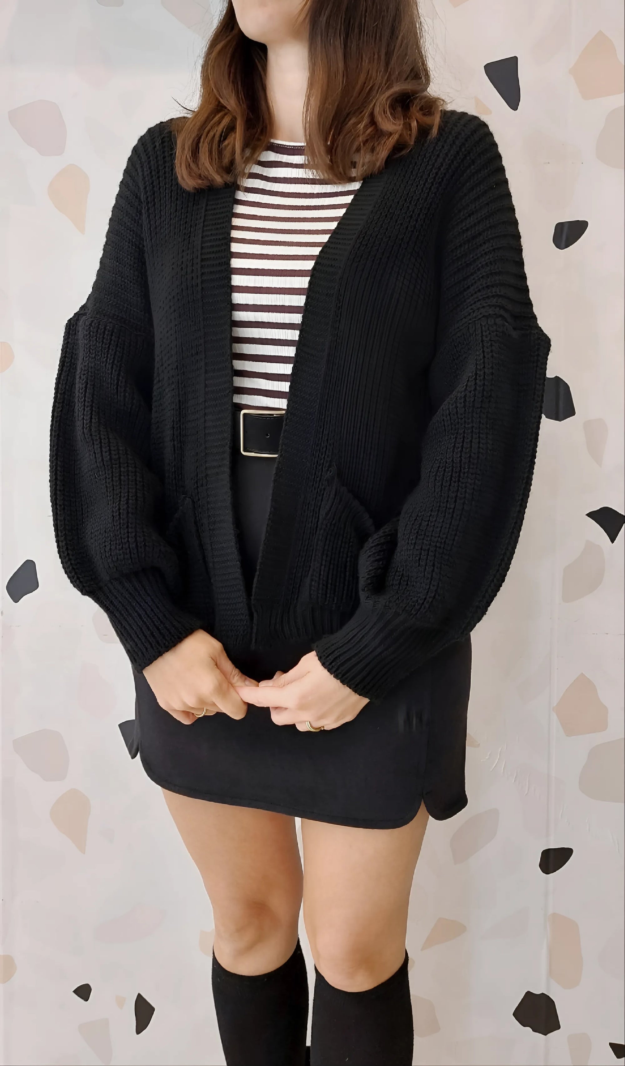 CARDIGAN NERO