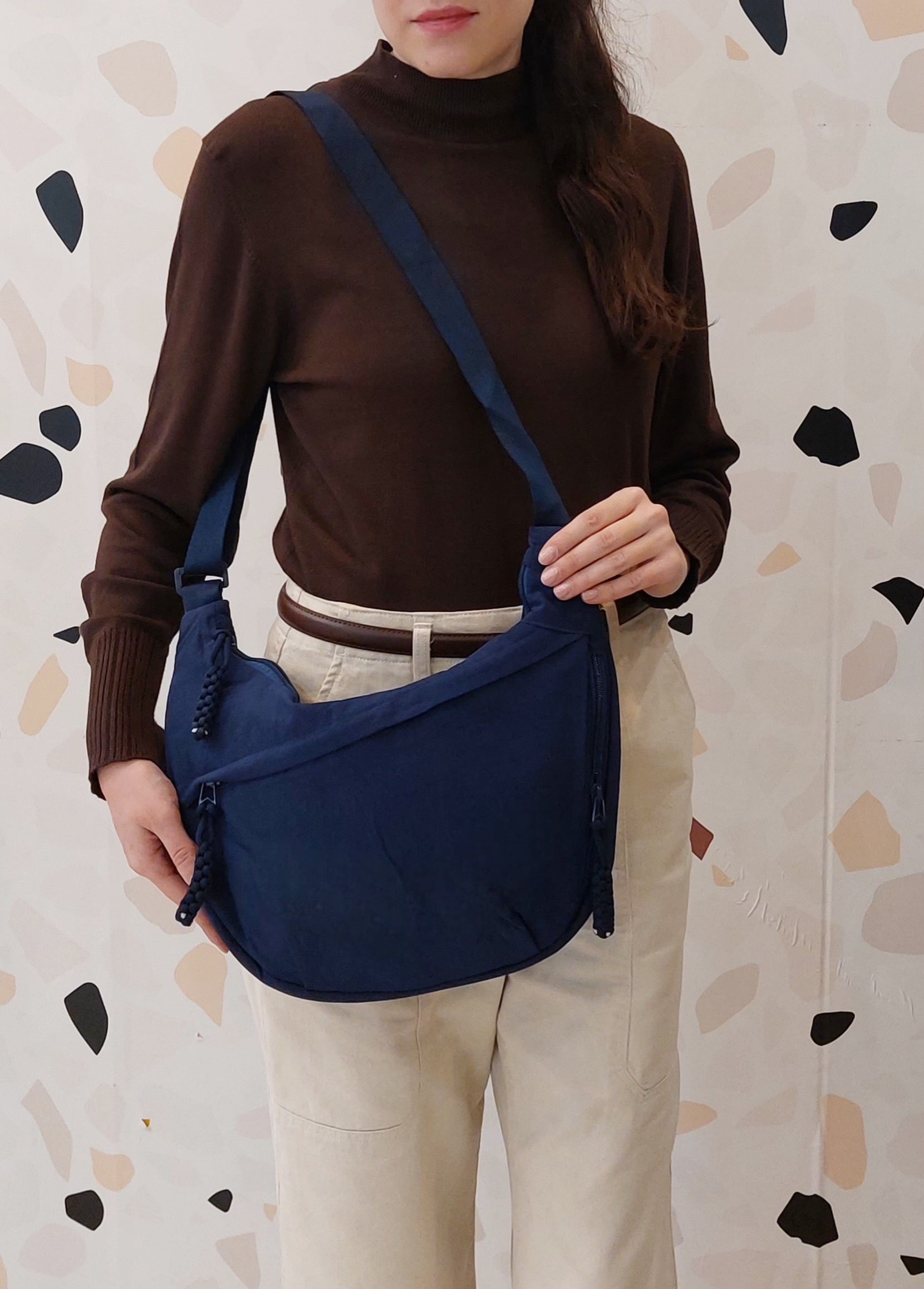 BORSA MARSUPIO BLU