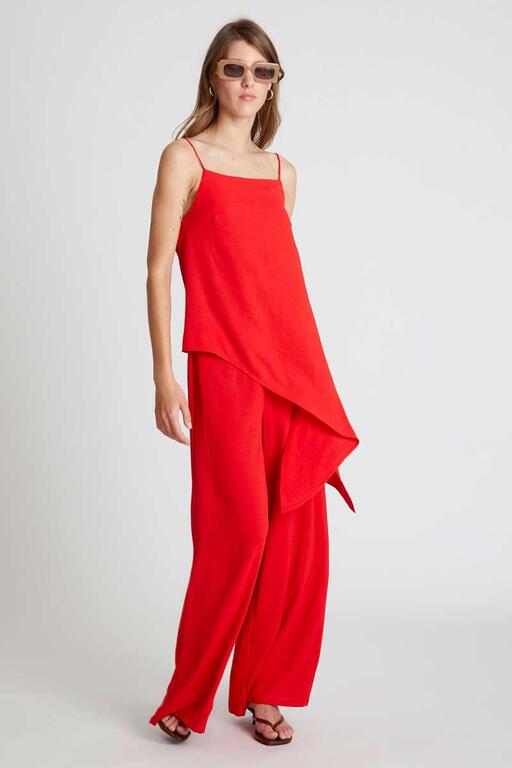 PANTALONE ROSSO ELEGANTE