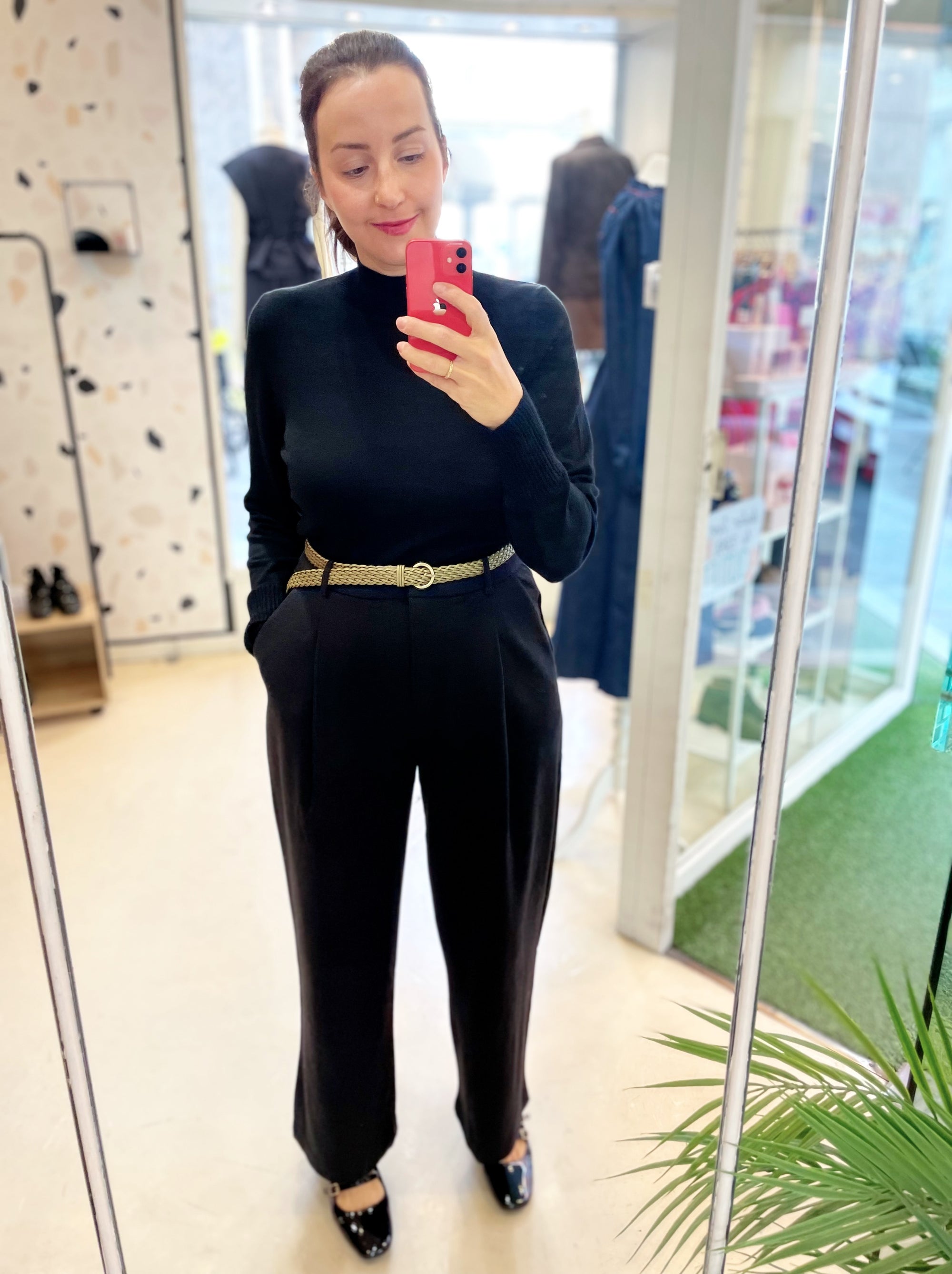 PANTALONE NERO ELEGANTE