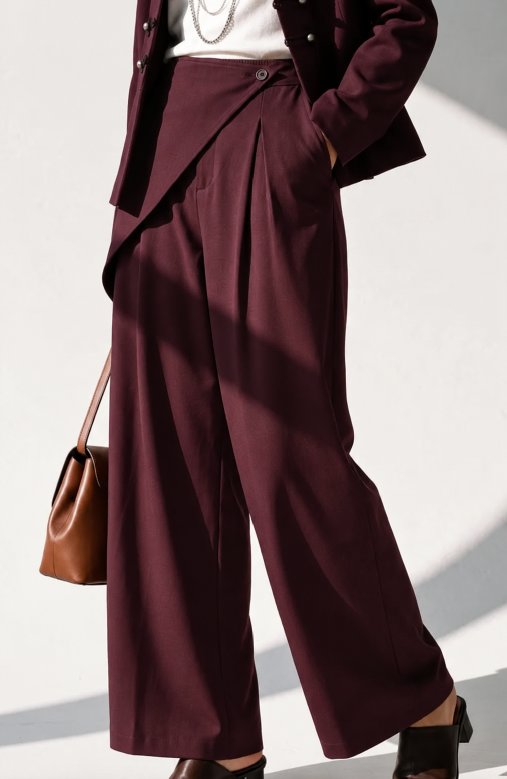 PANTALONI A VITA ASIMMETRICA