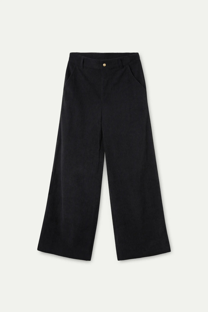 PANTALONI NERI IN VELLUTO