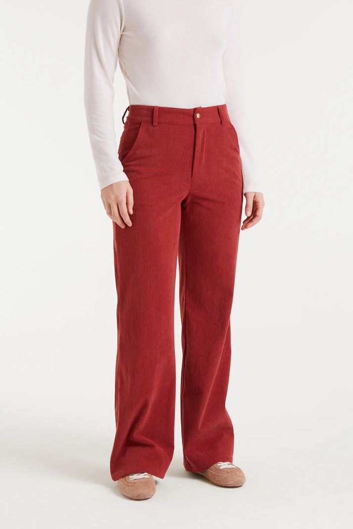 PANTALONI MARRONI IN VELLUTO