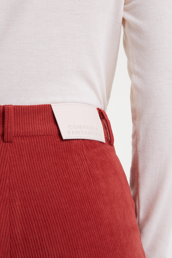 PANTALONI MARRONI IN VELLUTO