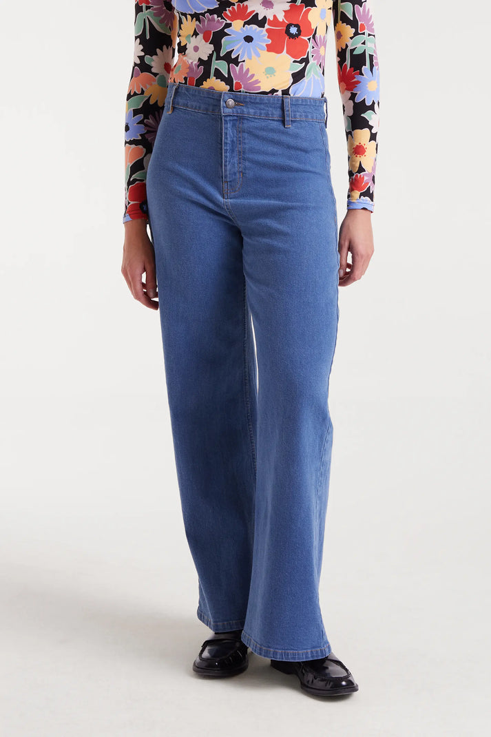 JEANS IN DENIM BLU