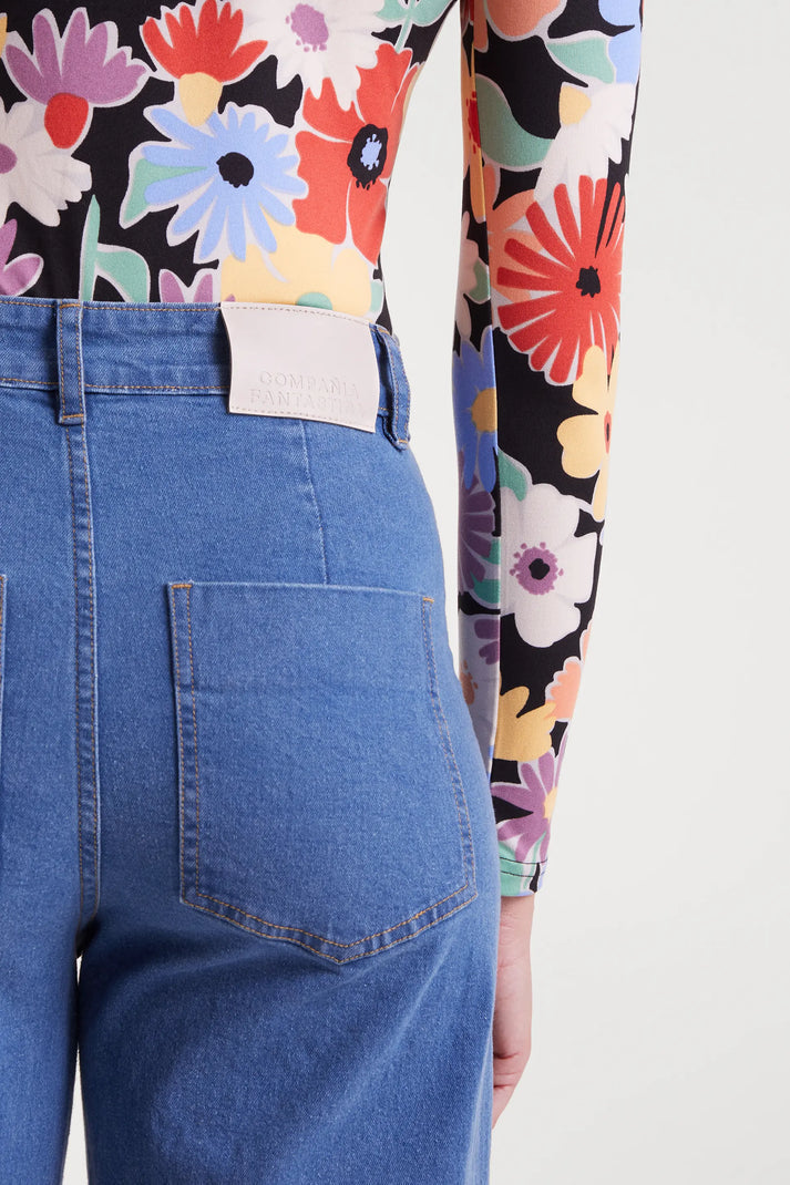 JEANS IN DENIM BLU