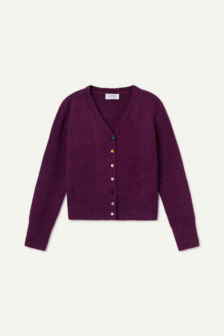 CARDIGAN BORDEAUX