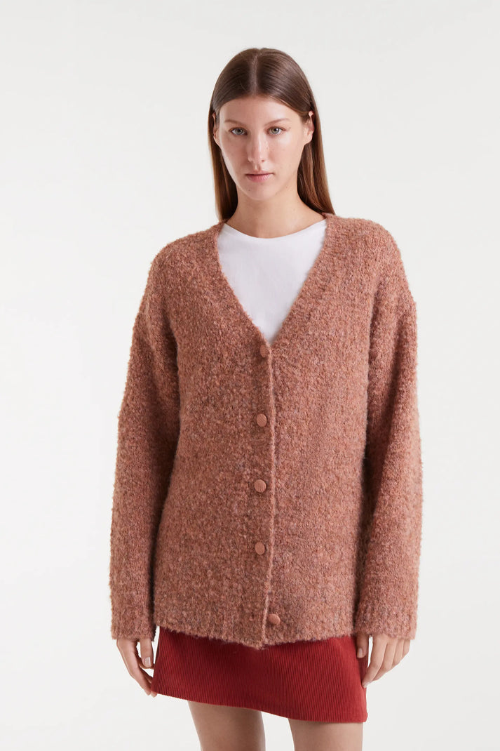 CARDIGAN LUNGO CAMMELLO