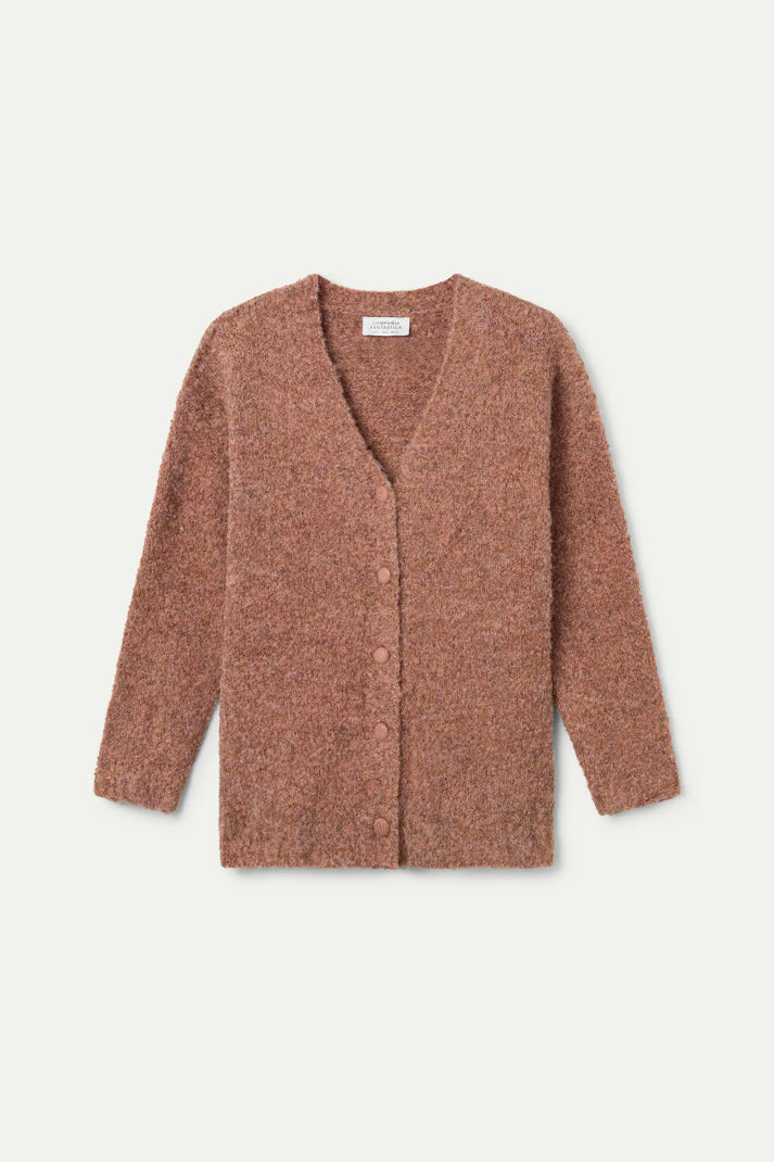 CARDIGAN LUNGO CAMMELLO