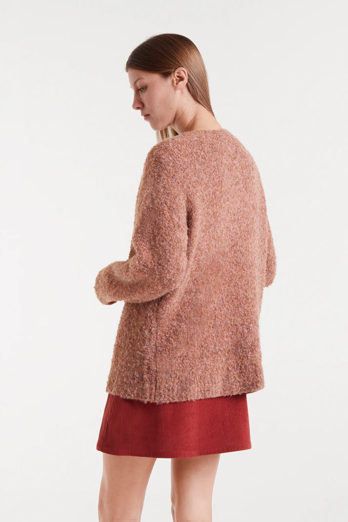 CARDIGAN LUNGO CAMMELLO