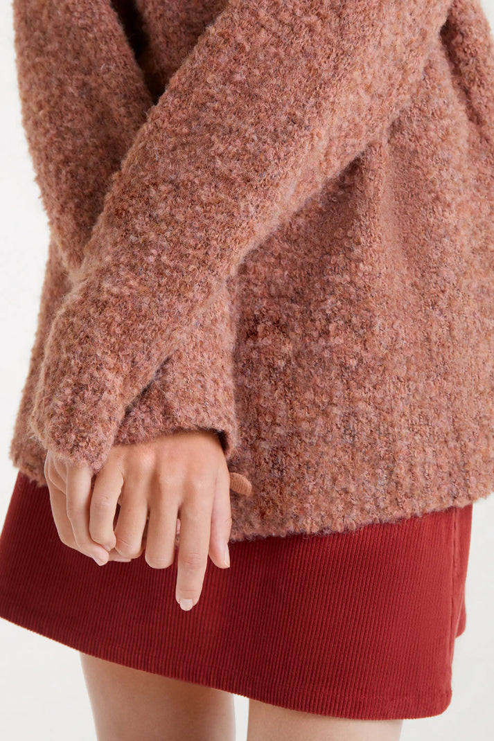 CARDIGAN LUNGO CAMMELLO