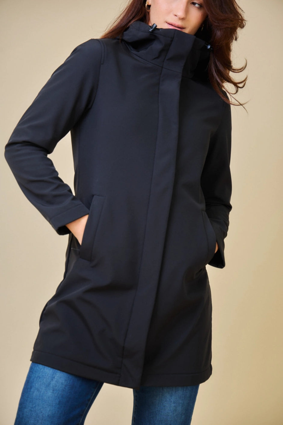 PARKA IMPERMEABILE NERO