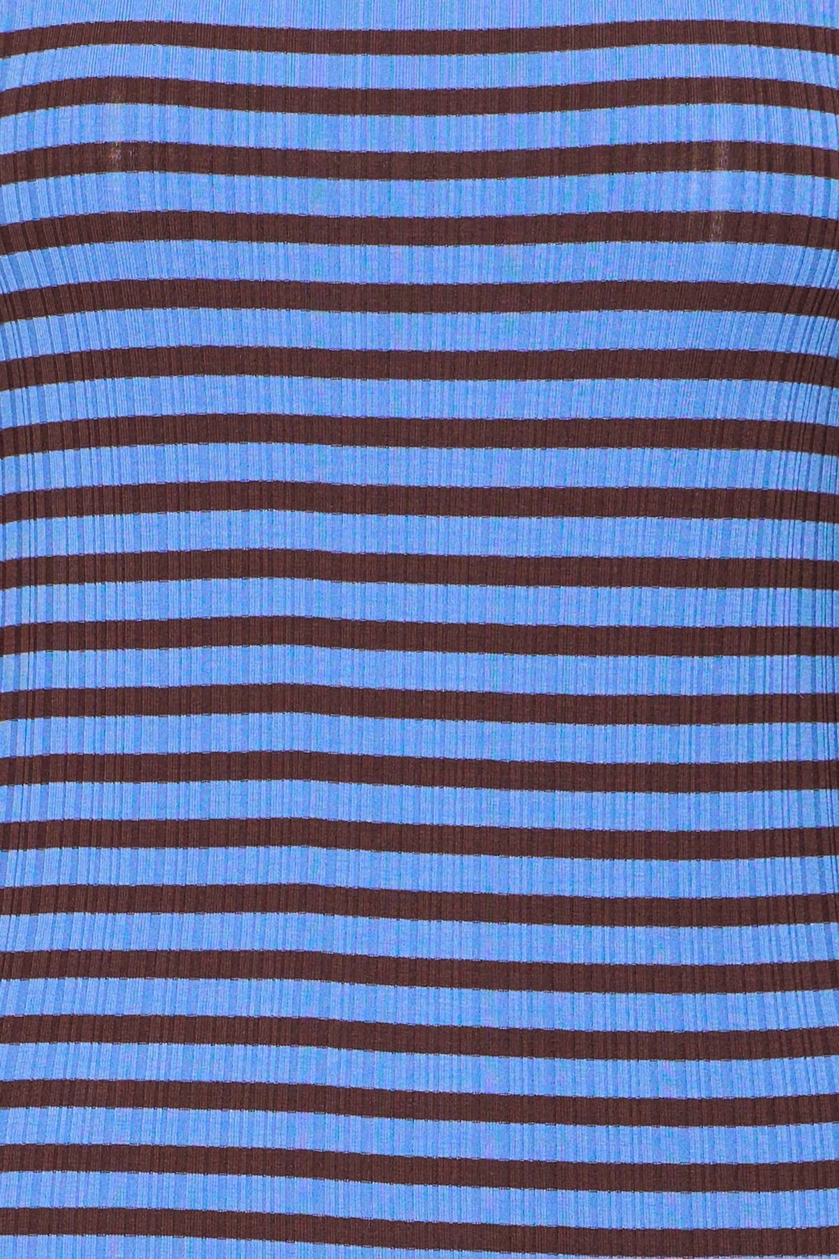 MAGLIA A COSTE BLU E MARRONE