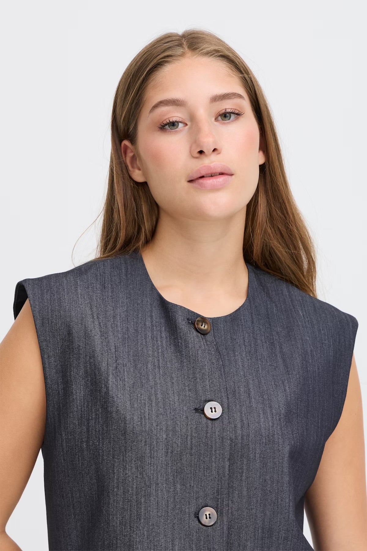 GILET BLU DENIM