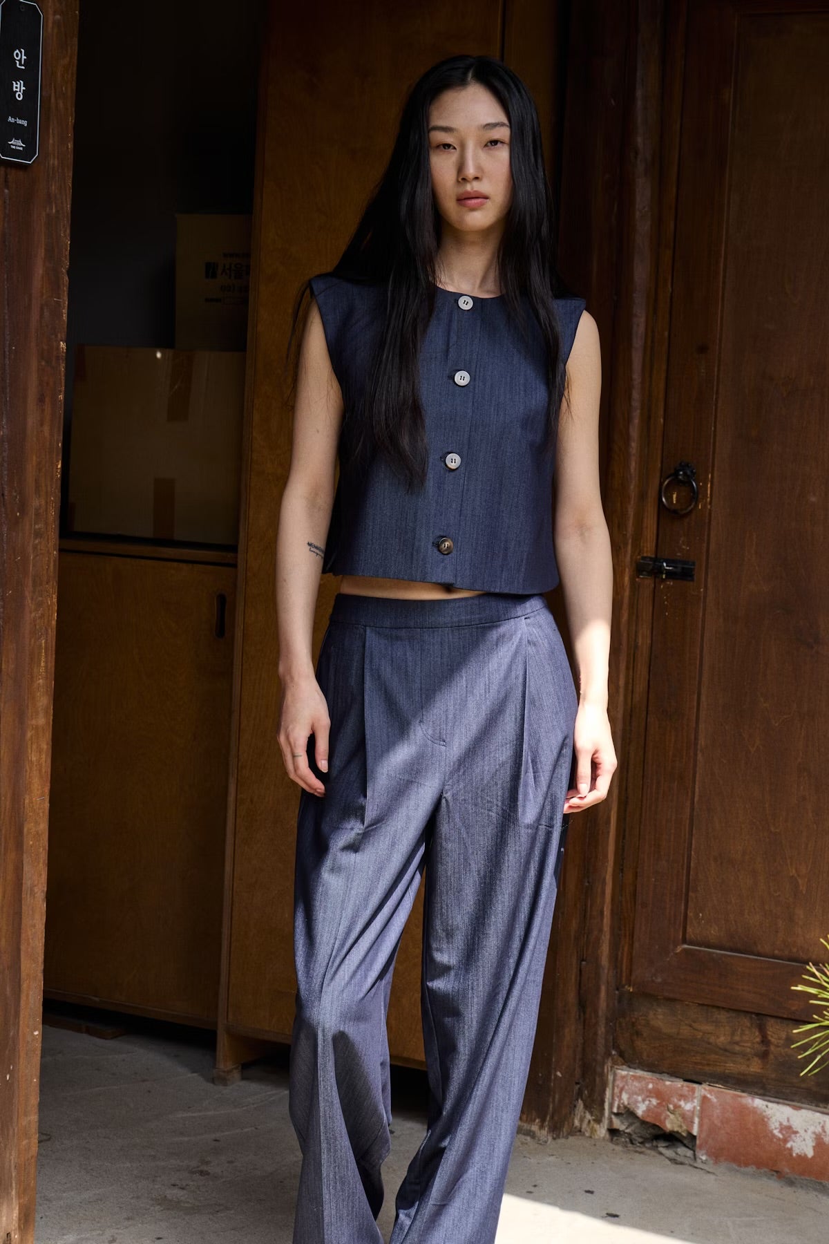 PANTALONE BLU DENIM
