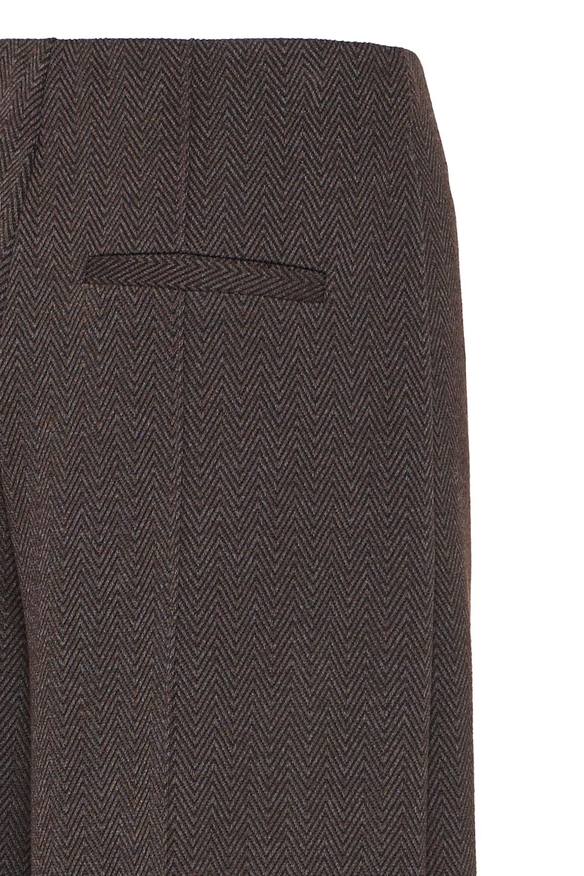 PANTALONE SPIGATO MARRONE