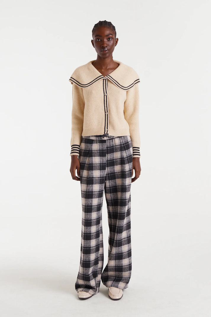 CARDIGAN CON COLLO ALLA MARINARA