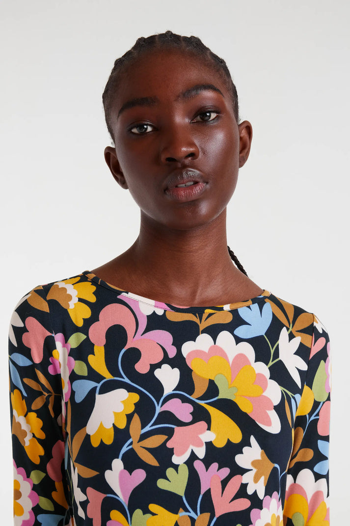 ABITO LUNGO FLOWER POWER