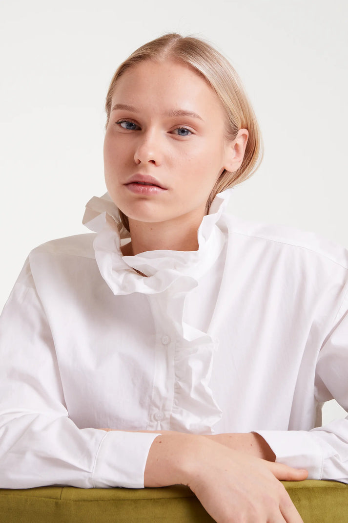 CAMICIA BIANCA CON BALZA