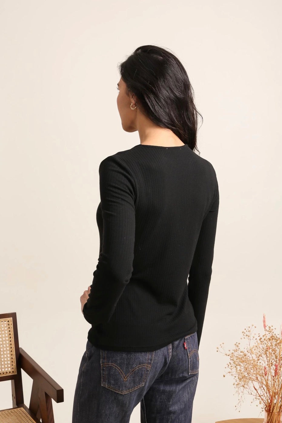 MAGLIA BLU NAVY CON BOTTONI