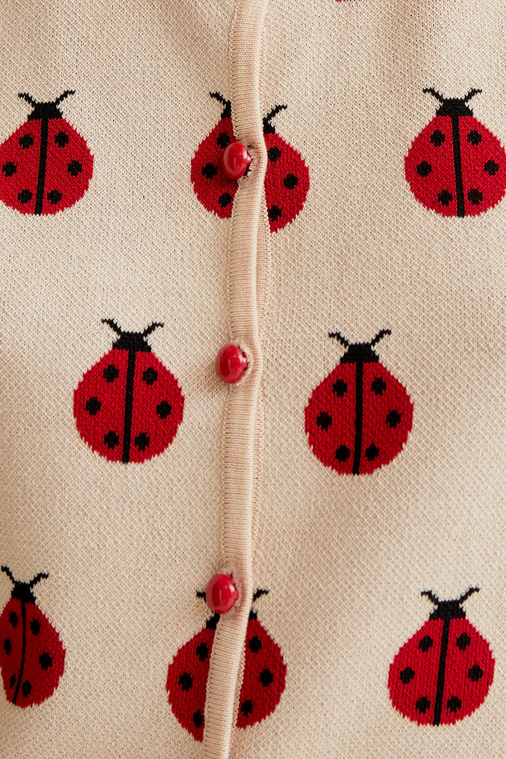 TOP IN MAGLIA CON COCCINELLE