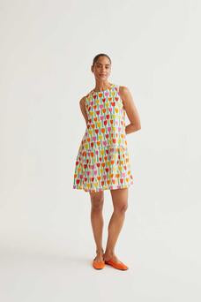 ABITO CORTO TULIPANI