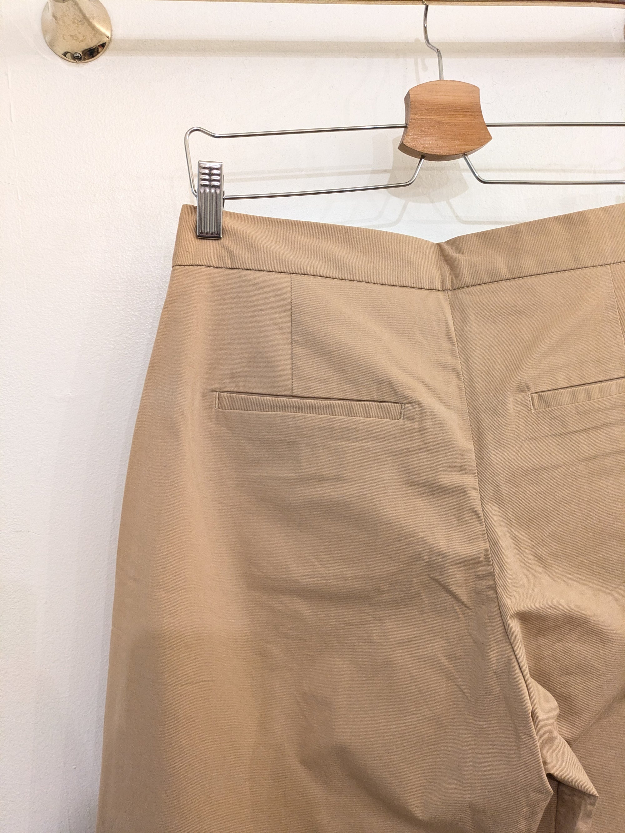 PANTALONI VITA ALTA COLOR KHAKI
