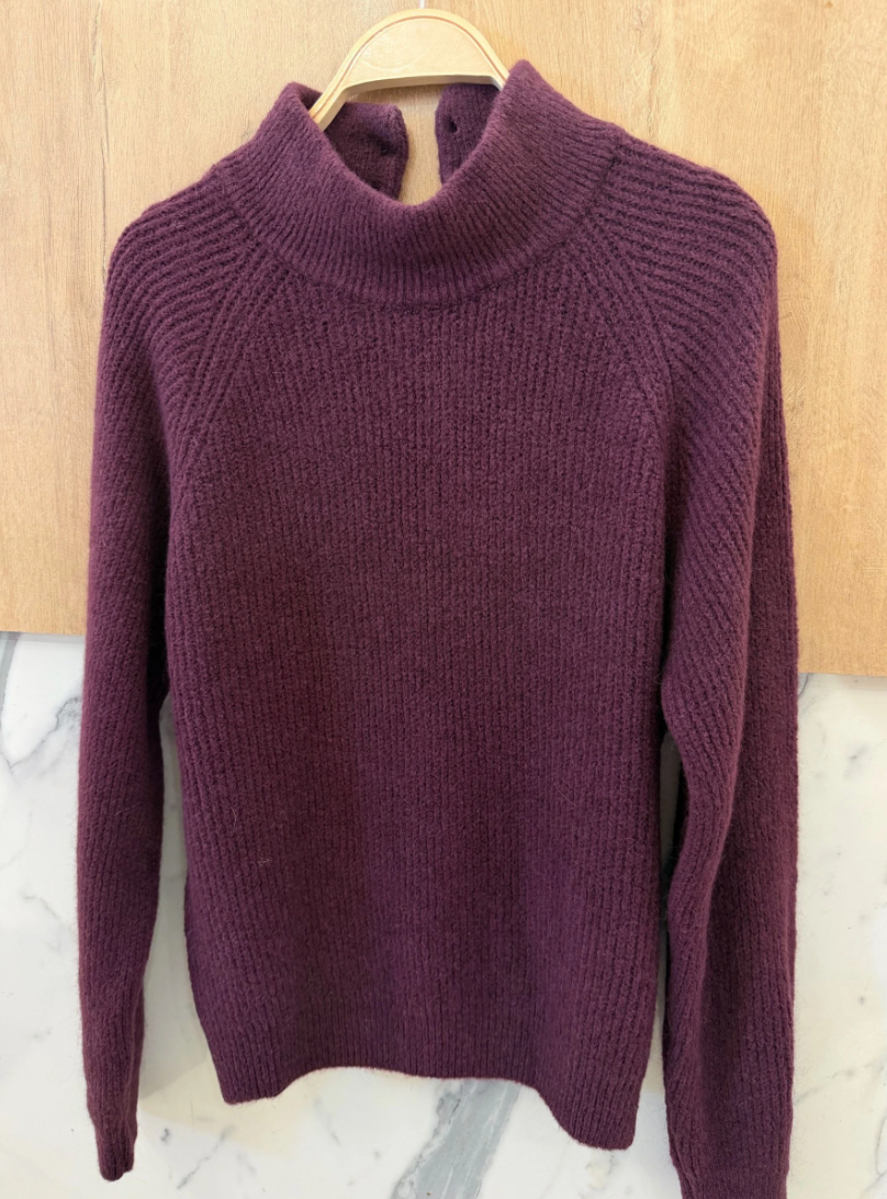 MAGLIONE REVERSIBILE IN ALPACA E LANA